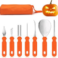 Halloween Pumpkin Carving Kit – 7-Piece Stainless Steel Tool Set