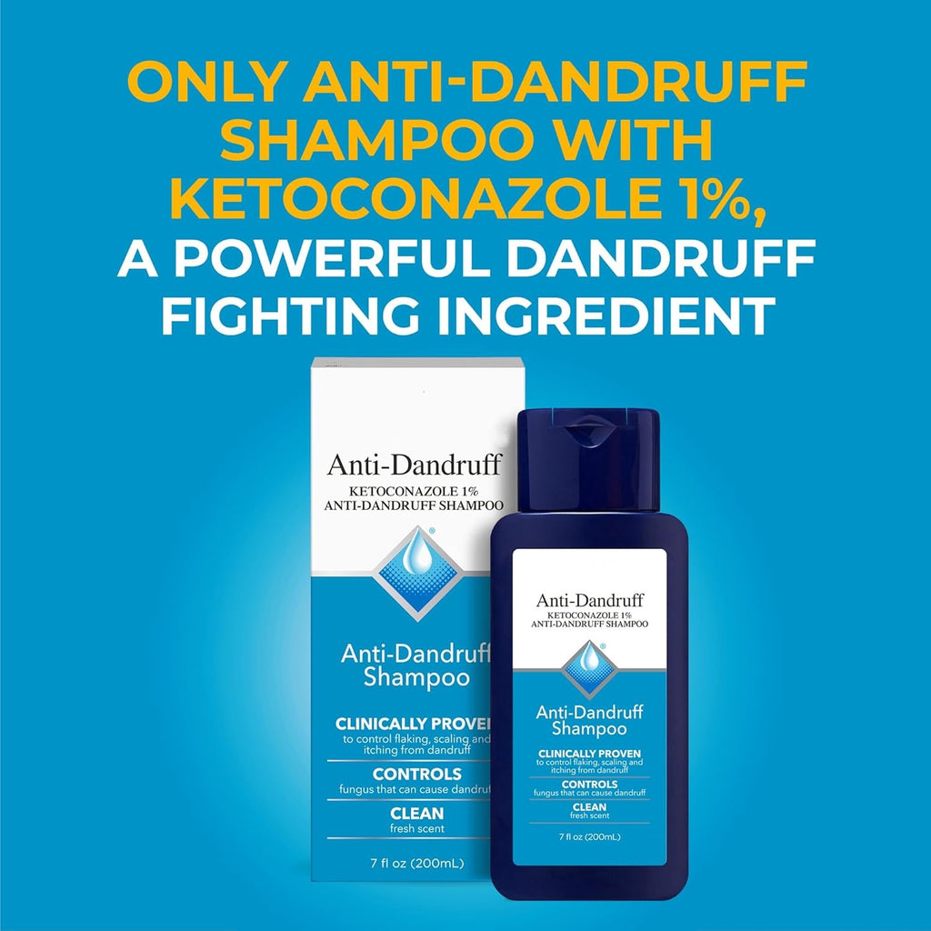 Anti-Dandruff Shampoo with 1% Ketoconazole – Fresh Scent, 7 fl oz