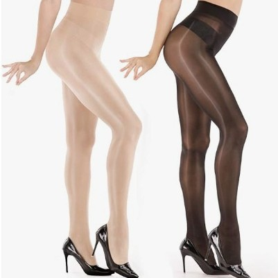 ARRUSA Shimmer Tights – Glossy Sheer Pantyhose for Women