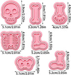 Skeleton Halloween Cookie Cutter Set – 7-Piece Spooky Baking Collection