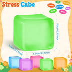 Squishy Stress Cube – Soft Sensory Squeeze Fidget Toy