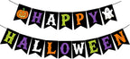 Happy Halloween Banner – Pre-Strung Halloween Party Decorations