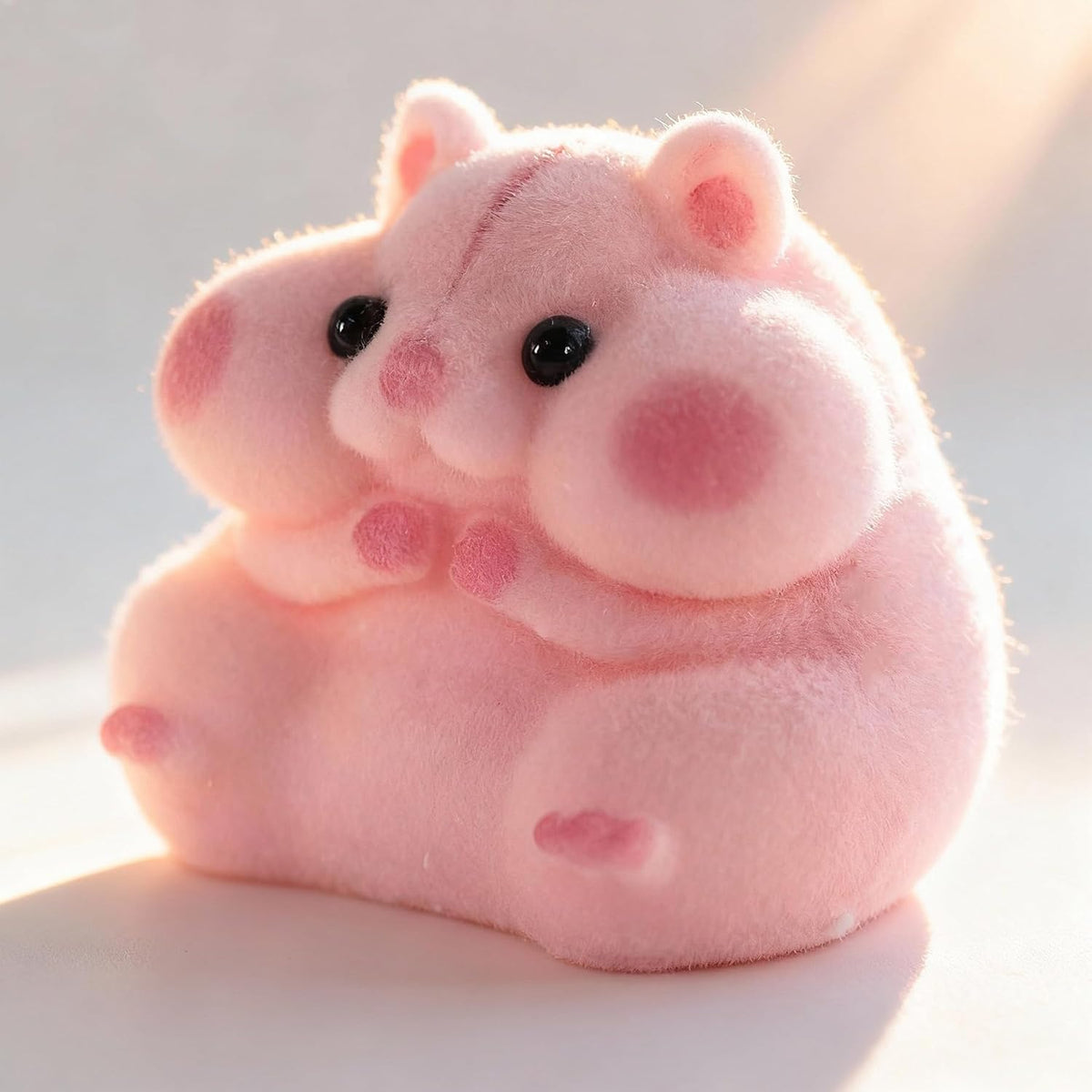 Handmade Silicone Hamster Squishy Toy – Slow Rise Fidget with Cute Accessories