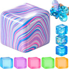 Squishy Stress Cube – Soft Sensory Squeeze Fidget Toy