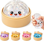 Glitter Squishy Toy with Holder – Soft Squeeze Sensory Fidget