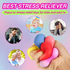 Mini Slow-Rising Stress Cubes – 24-Pack Colorful Squishy Fidget Toys
