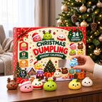 2026 Christmas Dumpling Squishies Advent Calendar | 24-Day Countdown Gifts for Adults | Festive Table Decorations