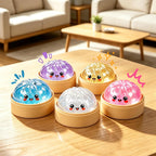 Glitter Squishy Toy with Holder – Soft Squeeze Sensory Fidget