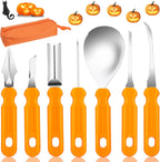 7-piece stainless steel Halloween pumpkin carving tool set