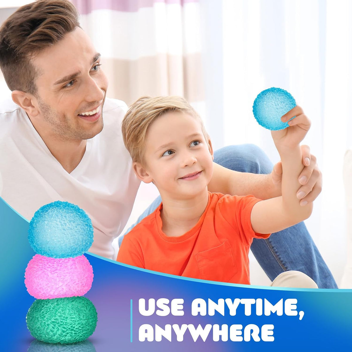 Textured Sensory Stress Balls – Soft Squeeze Fidget Toys