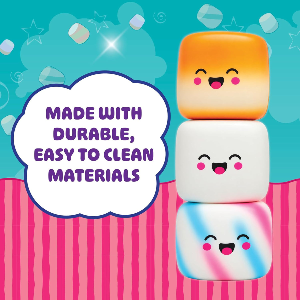 Marshmallow Squishy Fidget Toy – Soft Slow-Rising Sensory Squeeze Toy