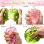 Apple Squishy Toys – Slow-Rising Fruit Squeeze Fidget Set