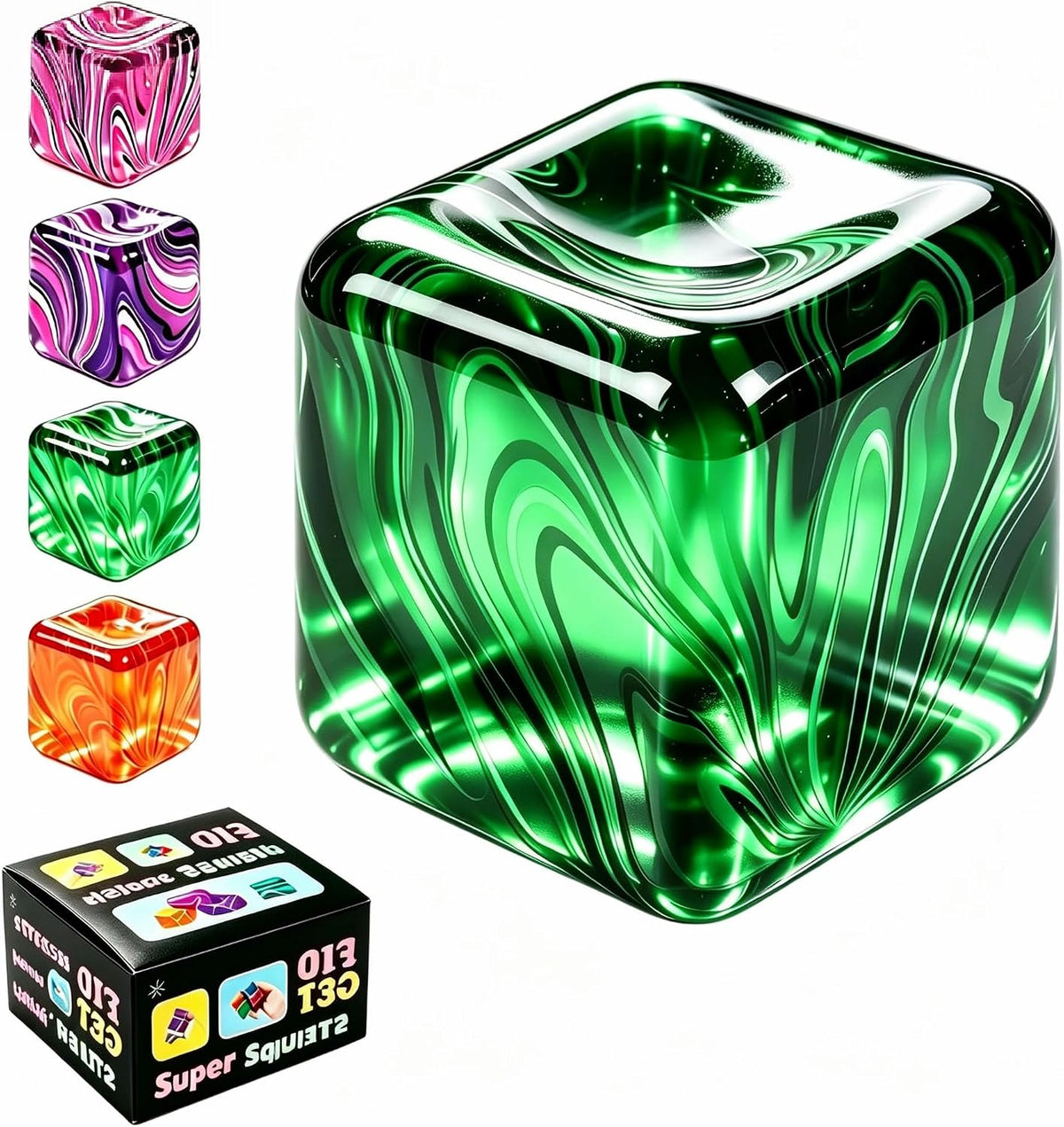 Squishy Fidget Toys – Soft Sensory Stress Cubes & Squeeze Balls