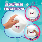 Marshmallow Squishy Fidget Toy – Soft Slow-Rising Sensory Squeeze Toy