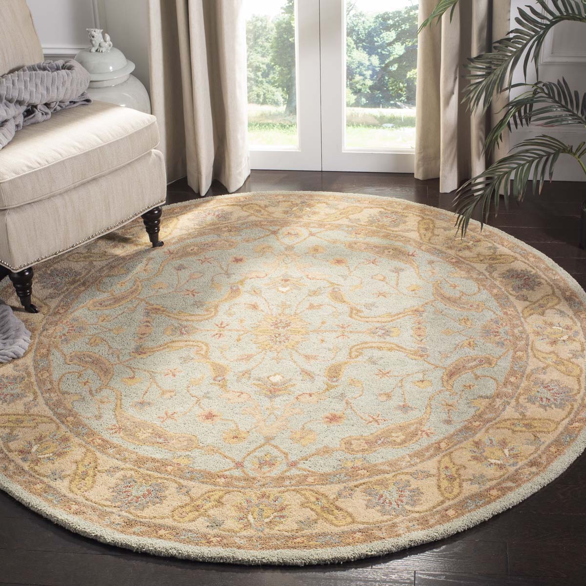 Safavieh Antiquity Rug Collection AT311B - Teal / Beige