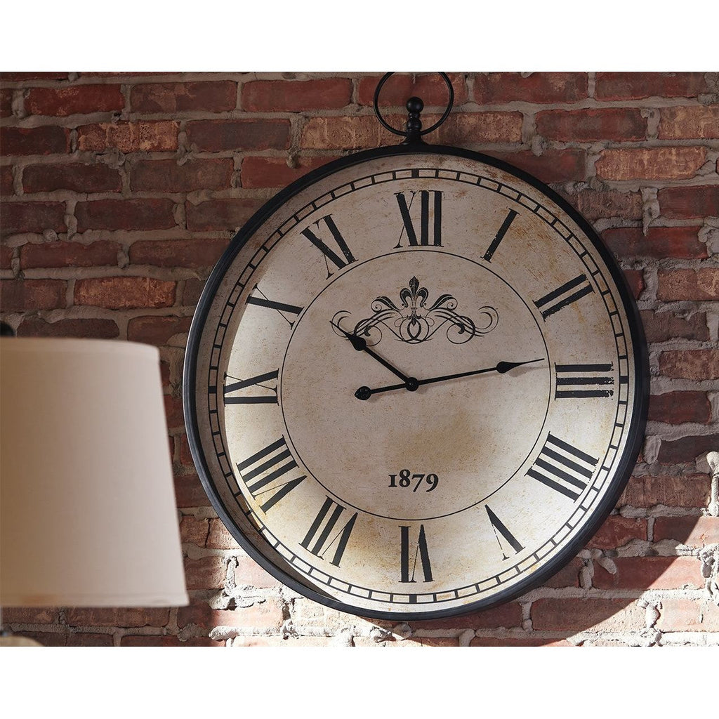 Augustina - Antique Black - Wall Clock