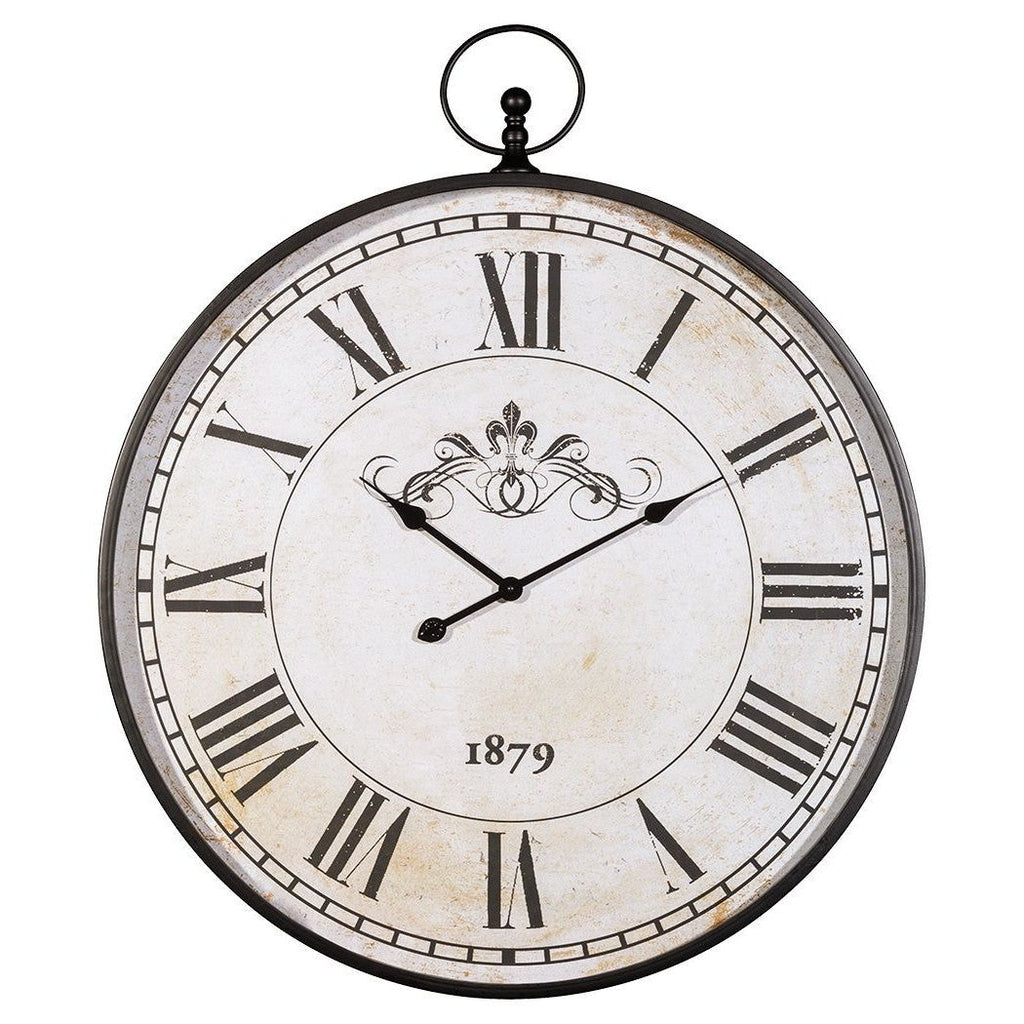Augustina - Antique Black - Wall Clock