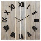 Bronson - Whitewash/black - Wall Clock