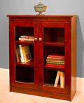 Candler 40 tall bookcase with full length glass doors