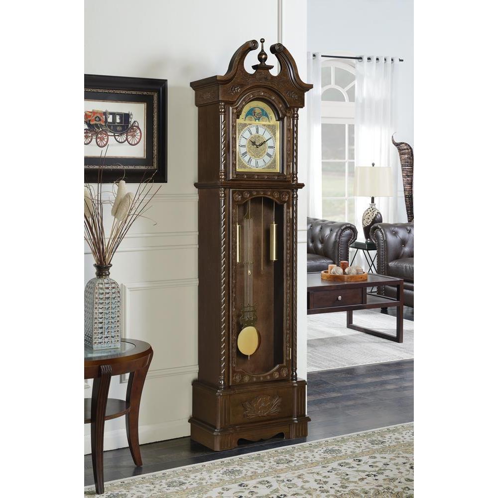 Grandfather Clock With Chime - Brown