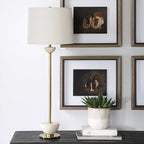Hemisphere Brass Buffet Lamp