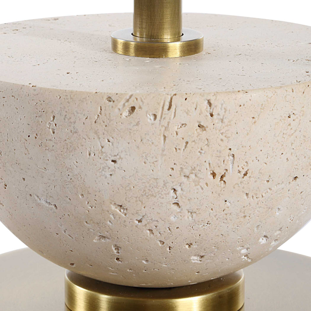 Hemisphere Brass Buffet Lamp