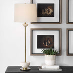 Hemisphere Brass Buffet Lamp