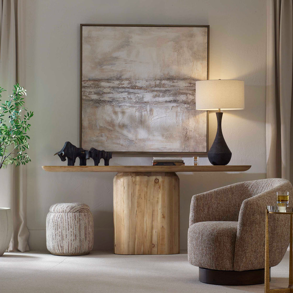 Helston Dark Charcoal Table Lamp