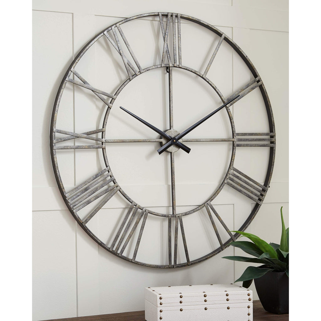 Paquita - Antique Silver - Wall Clock