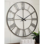 Paquita - Antique Silver - Wall Clock