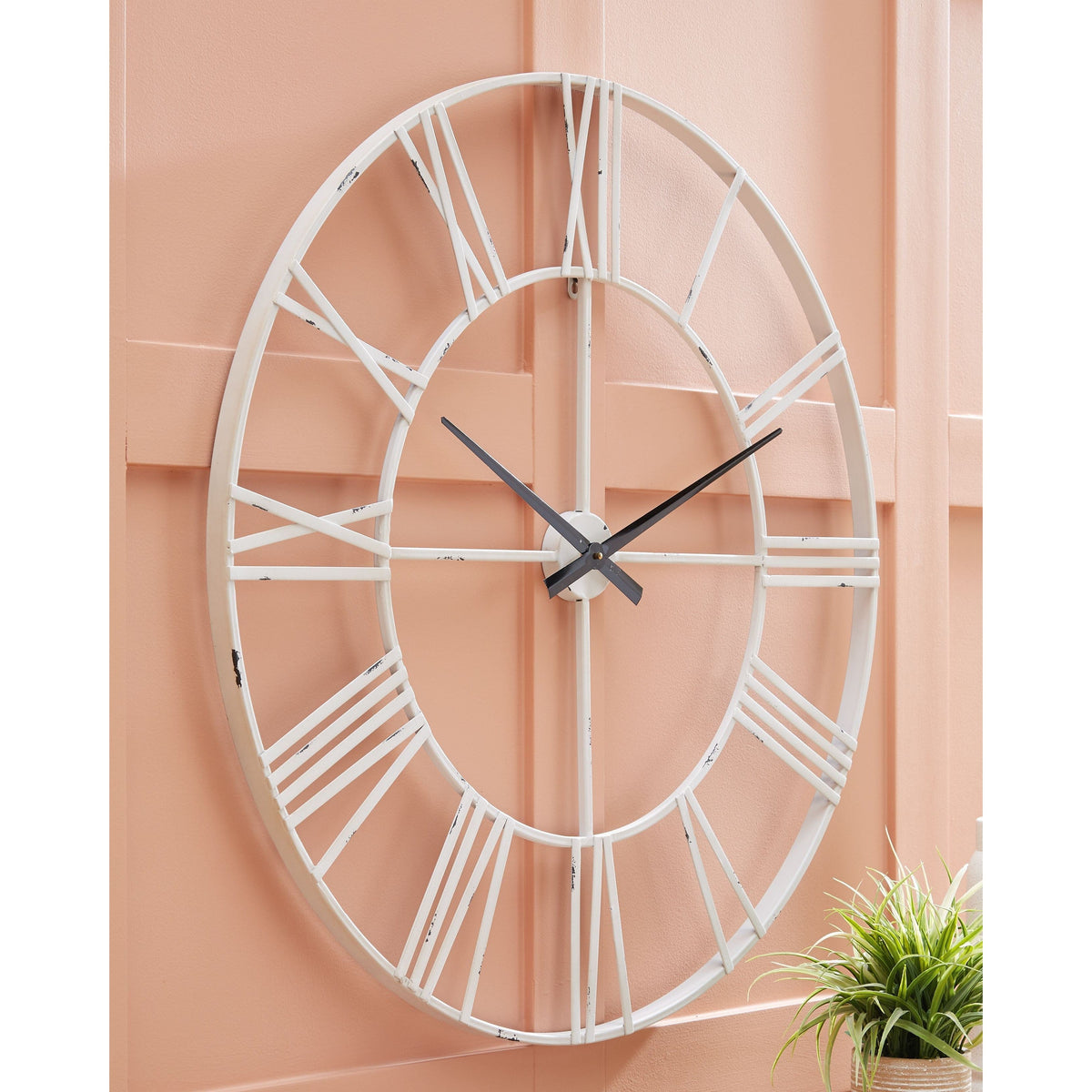 Paquita - Antique White - Wall Clock