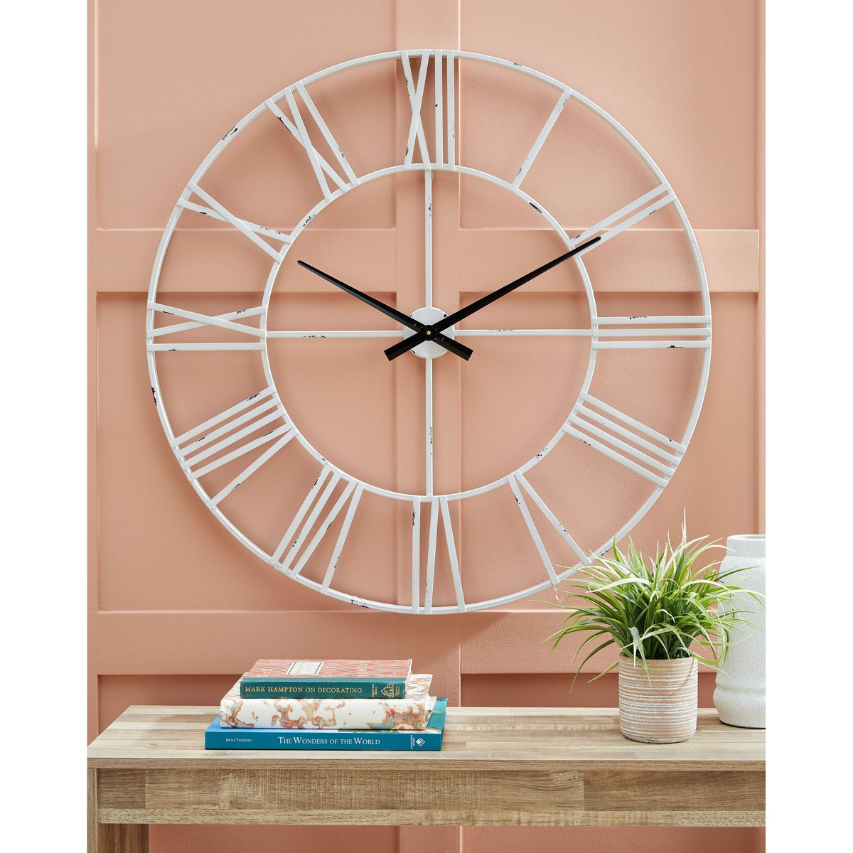 Paquita - Antique White - Wall Clock