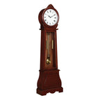 Round Face Grandfather Clock - Brown