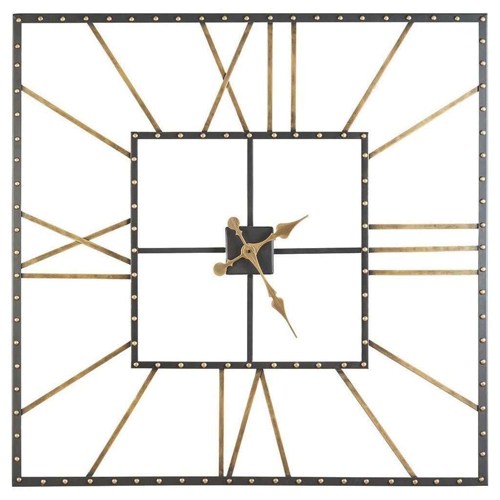 Thames - Black/gold Finish - Wall Clock