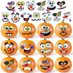36-Piece Halloween Pumpkin Stickers – Waterproof Self-Adhesive Party Decorations