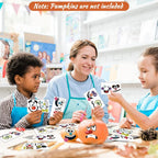 36-Piece Halloween Pumpkin Stickers – Waterproof Self-Adhesive Party Decorations