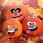 36-Piece Halloween Pumpkin Stickers – Waterproof Self-Adhesive Party Decorations